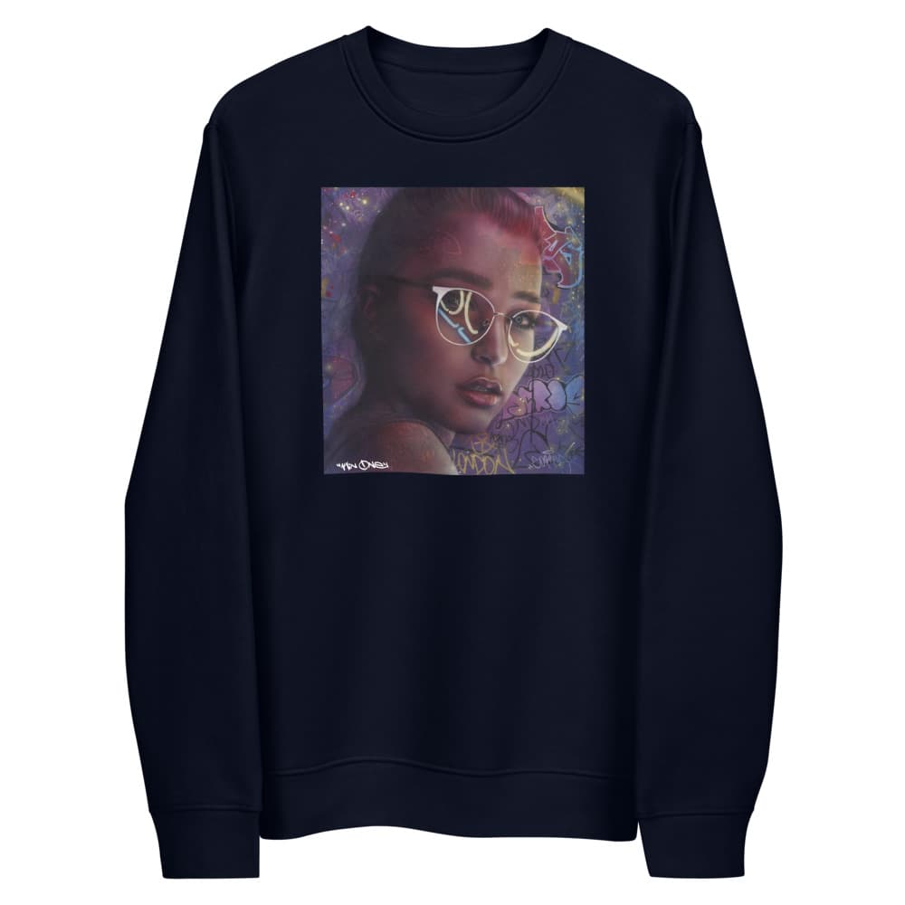 kin1 - Girl with Glasses Sweatshirt